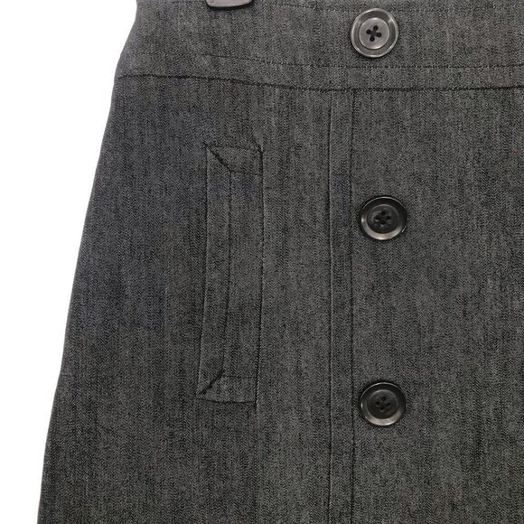 Sandro Sportswear Blue Sailor Button A Line Mini Skirt - Picture 4 of 13